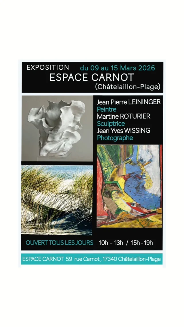 Au retour d'une balade sur la plage, arrêtez-vous à l'espace Carnot et enjoy it !

#espacecarnotchatelaillon 
#chatelaillonplage #nouvelleaquitaine #nouvelleaquitaine_focus_on #charentestourisme #charentemaritime #frenchartist #sculpture