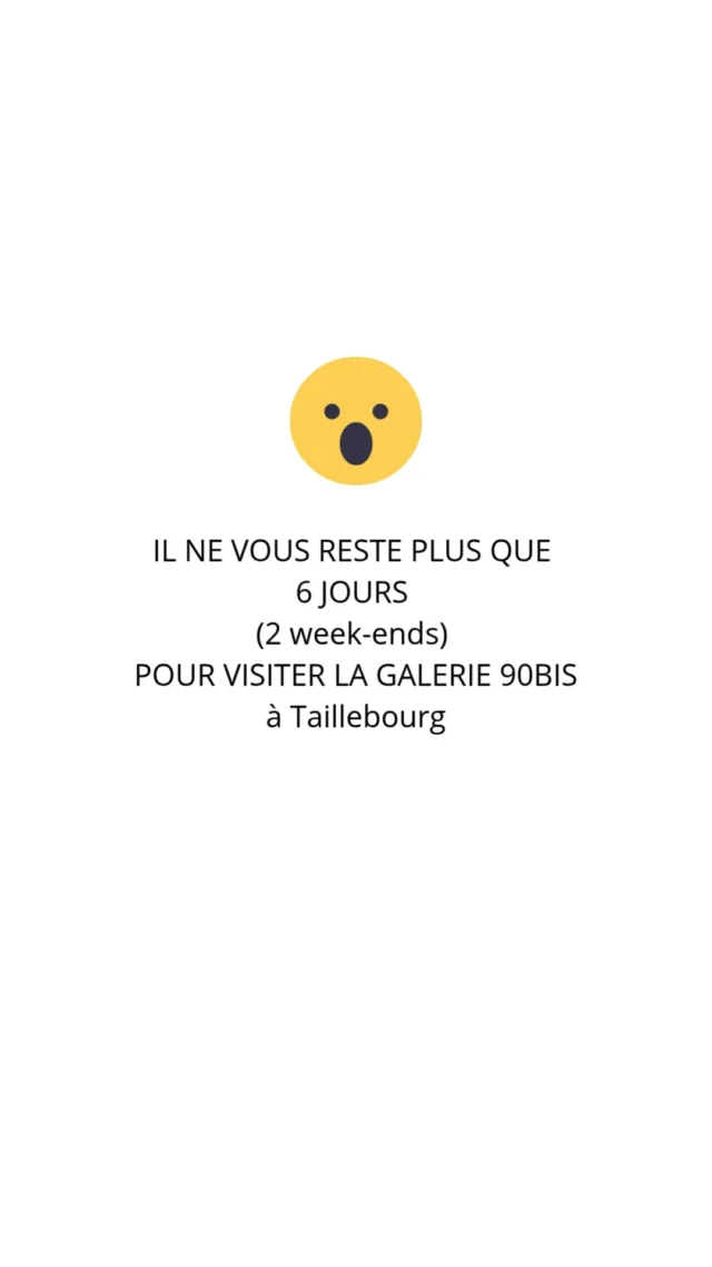 Si vous n'êtes pas encore passé-e-s voir l'expo de cette année, il serait bon de noter dans vos tablettes que la galerie fermera ses portes le dimanche 30août à 19h et ce sera le dernier jour de cette saison 5 ..... 
#galeriedartcontemporain #nouvelleaquitaine_focus_on #taillebourg #charentemaritimetourisme #charentes #frenchartist #womenartist